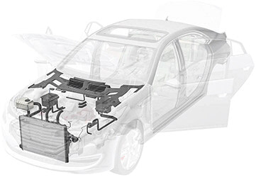 Air conditioning-heating system/radiators